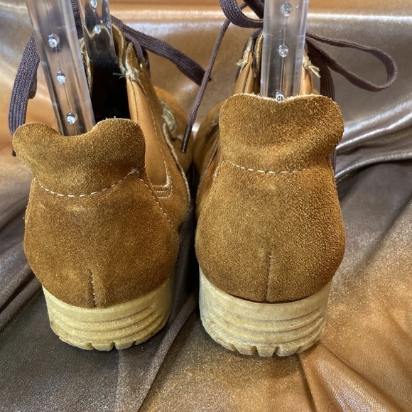 1970’s brown leather Sears‎ vintage casual chukkas style size 5.5. Few scrapes. - Picture 3 of 8